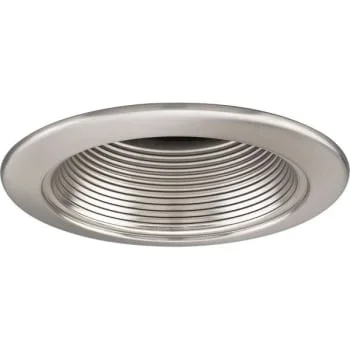 Progress Lighting Brushed Nickel Step Baffle Trim