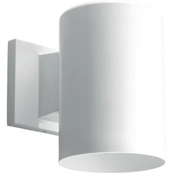 Progress Lighting Cylinder 5 X 7.25 In. 1-Light Outdoor Lantern (White)