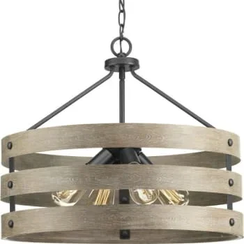 Progress Lighting Gulliver 22 In. 4-Light Pendant Fixture (Graphite)