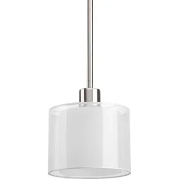 Progress Lighting Invite 7 In. 1-Light Pendant Fixture (Brushed Nickel)