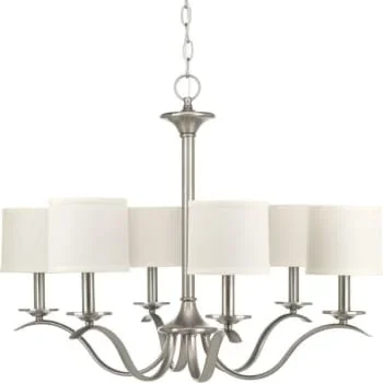 Progress Lighting® Inspire 6-Light Indoor Chandelier (Linen)