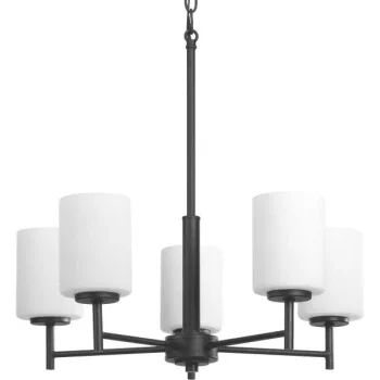 Progress Lighting® Replay 5-Light Indoor Chandelier (Black)