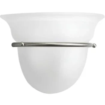 Progress Lighting Torino 9.5 In. 1-Light Incandescent Wall Sconce (Brushed Nickel)