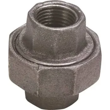 Proplus 1/2″ Black Malleable Union