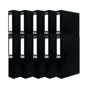 Pukka Brights Box File Foolscap Black (10 Pack) BR-7773