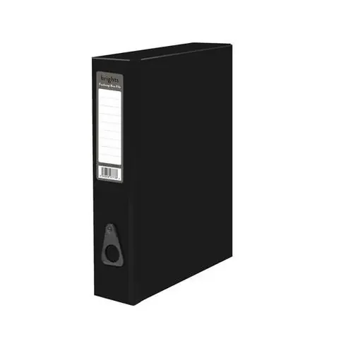 Pukka Brights Box File Laminated Paper on Board Foolscap 75mm Spine Width Catch Closure Black (Pack 10) – BR-7773