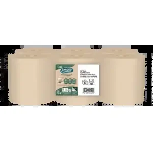 Purely Kind Unbleached Centrefeed Roll 2ply 124m (Pack 6) – PK1213
