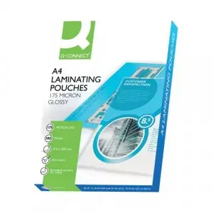 Q-Connect 2×175 Micron Heavy Duty Laminating Pouches (Pack of 100) KF11342