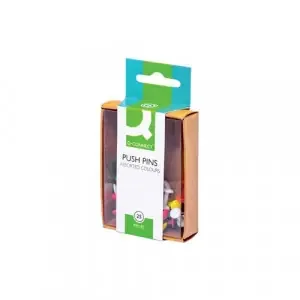Q-Connect Push Pins Assorted (250 Pack) KF02029Q