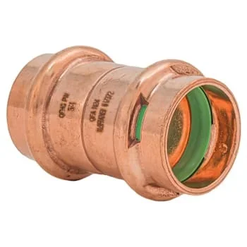 QuickFitting SurePress™ 3/4″ X 3/4″ Copper Press X Press Coupling With Stop
