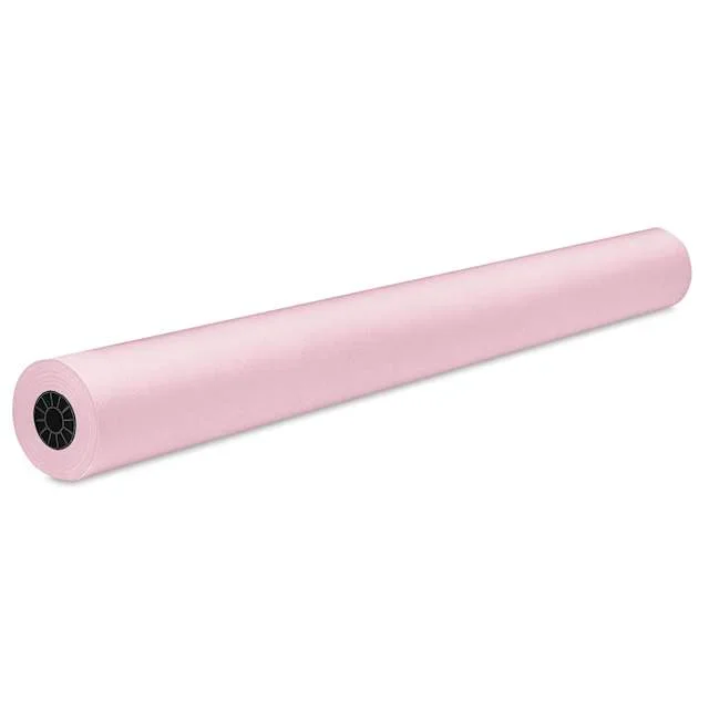 Rainbow Duo-Finish Economy Kraft Paper – 48″ x 200 ft, Pink