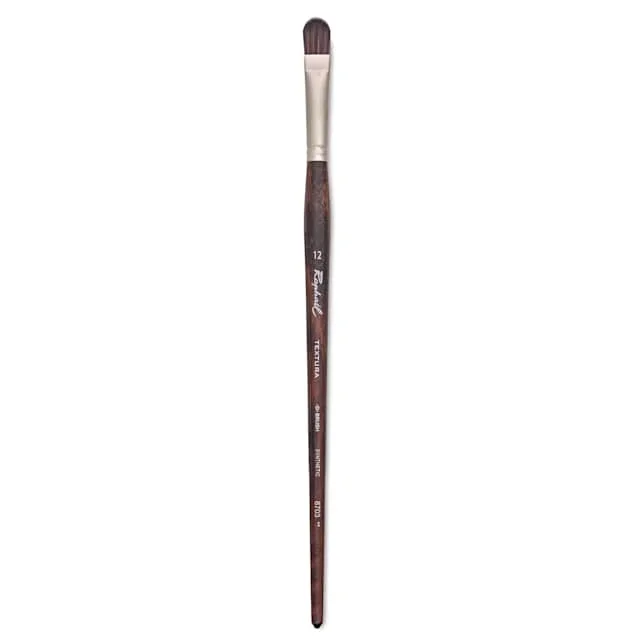 Raphaël Textura Brush – D-Brush, Size 12, Long Handle