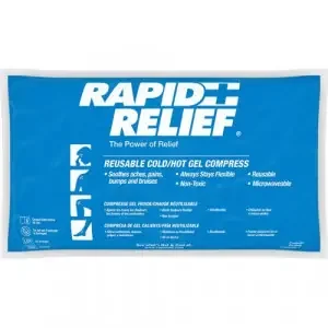 Rapid Aid Reusable Hot / Cold Gel Compress C / W Contour Gel 5X 9