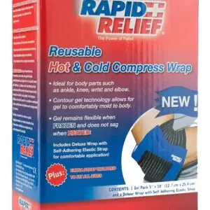 Rapid Aid Universal Reusable Hot / Cold Compress Wrap 5X 10