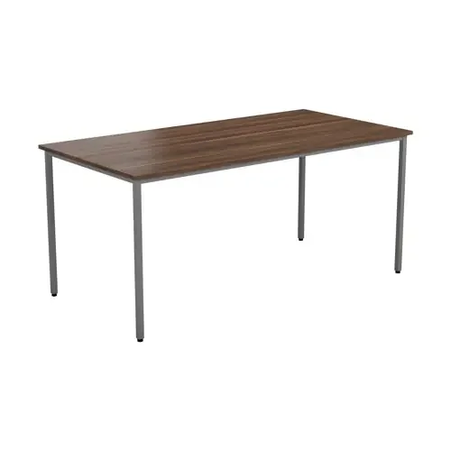 Rectangular Multipurpose Table 1600 X 800 Dark Walnut/Silver