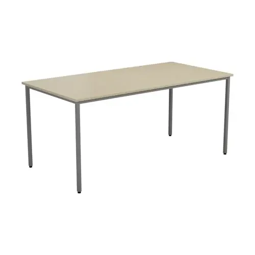 Rectangular Multipurpose Table 1600 X 800 Maple/Silver