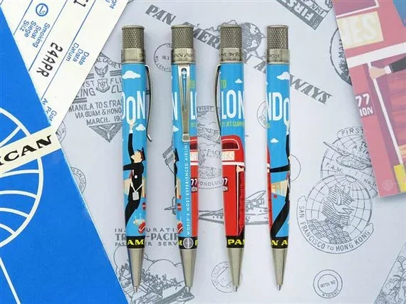 Retro 51 PanAm London Poster Rollerball/Ballpoint Pen
