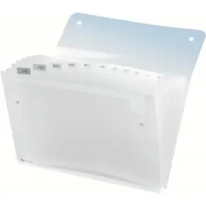 Rexel Ice Expanding File 13 Pocket A4 Clear 2102035
