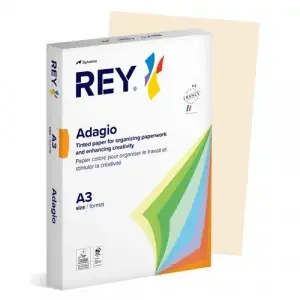 Rey Adagio Paper A3 80gsm Ivory Cream (Ream 500) RYADA080X449
