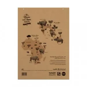 Rhino A1 Recycled Flipchart Pad 40 Leaf 20mm Squared With Plain Reverse (Pack 5) – SRFC-4
