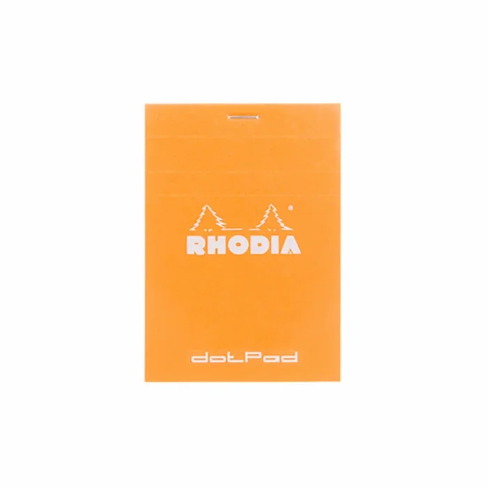 Rhodia No. 12 Small Notepad – Orange, Dot Grid