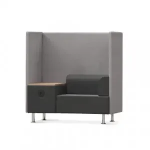 ROCADA BE SOFT Individual Booth and Table – Grey