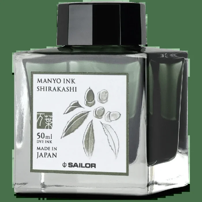 Sailor Manyo Ink Bottle – Shirakashi – 50ml
