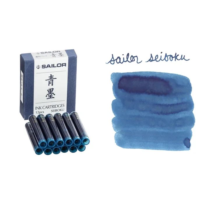 Sailor Seiboku Pigmented Blue Black – Ink Cartridges