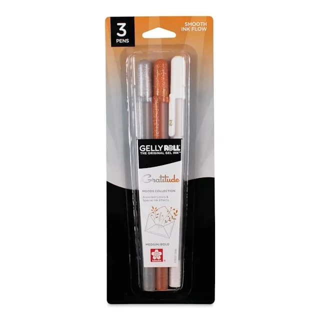 Sakura Gelly Roll Moods Collection Pens – Gratitude, Set of 3