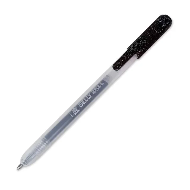 Sakura Gelly Roll Retractable Metallic Pen – Black, Medium Tip
