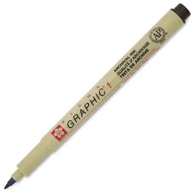 Sakura Pigma Graphic Pen – Sepia, 1 mm