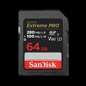 SanDisk Extreme PRO 64GB UHS-II Class 10 Memory Card