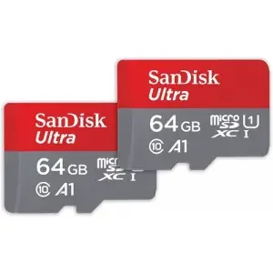 SanDisk Ultra 64GB Class 10 UHS-1 U1 MicroSDXC Memory Card 2 Pack