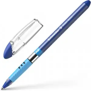 Schneider Slider Basic XB Ballpoint Pen Extra Broad Tip Blue Ink with Rubberised Grip Zones (Pack 10) – 151203