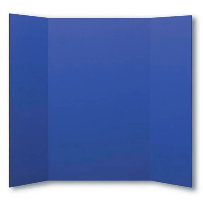 School Smart Presentation Boards, 48 x 36 Inches, Blue, Pack of 10