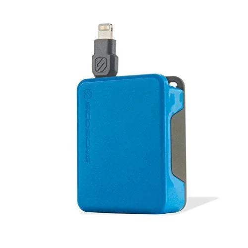 Scosche boltBOX Retractable Charge & Sync Cable for Lightning Devices – Blue