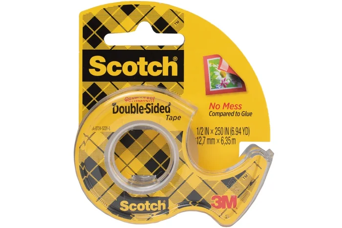 Scotch Double-Sided Tape, 1/2″ x 250″