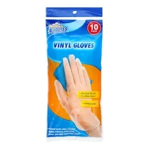 Scrub Buddies Vinyl Gloves, 10-ct.