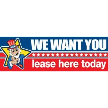 Seasonal Banner, Uncle Sam, 10′ X 3′