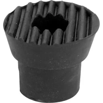 Sentry Dr Holder Tip, 1in X 3/4in, Rubber, Black,includes Fastener 10-Pack