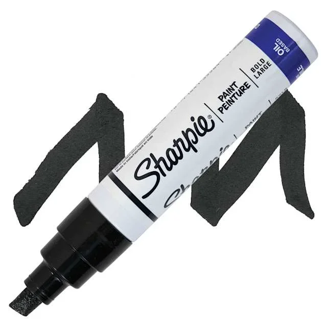 Sharpie Oil-Based Paint Marker – Black, Bold Point