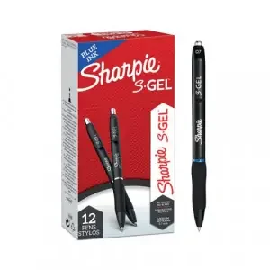 Sharpie S-Gel Rollerball Pen 0.7mm Line Blue (Pack 12) 2136600