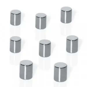 Sigel BeBoard Neodymium Cylinder Magnets Silver PK8 – B3103