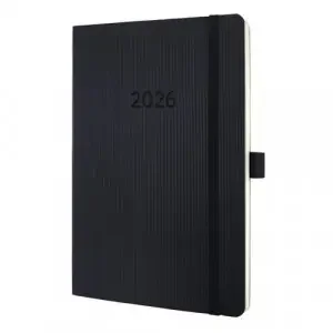 Sigel Conceptum Diary 2026 A5 Week To View Black – C2622
