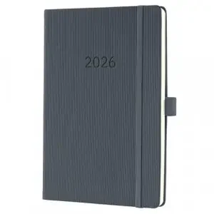 Sigel Conceptum Diary 2026A5 Week To View Dark Grey – C2666