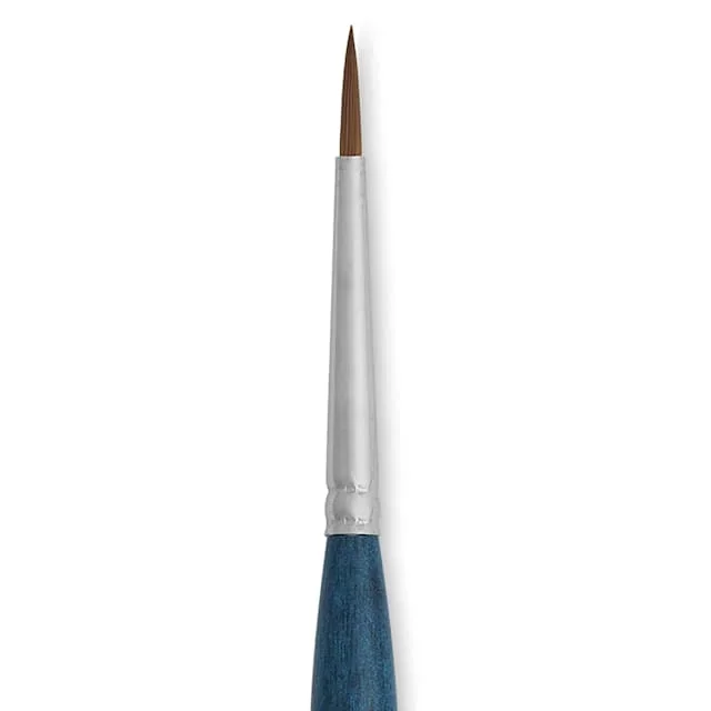 Silver Brush BelleAqua Travel Brush – Round, Short Handle, Size 4
