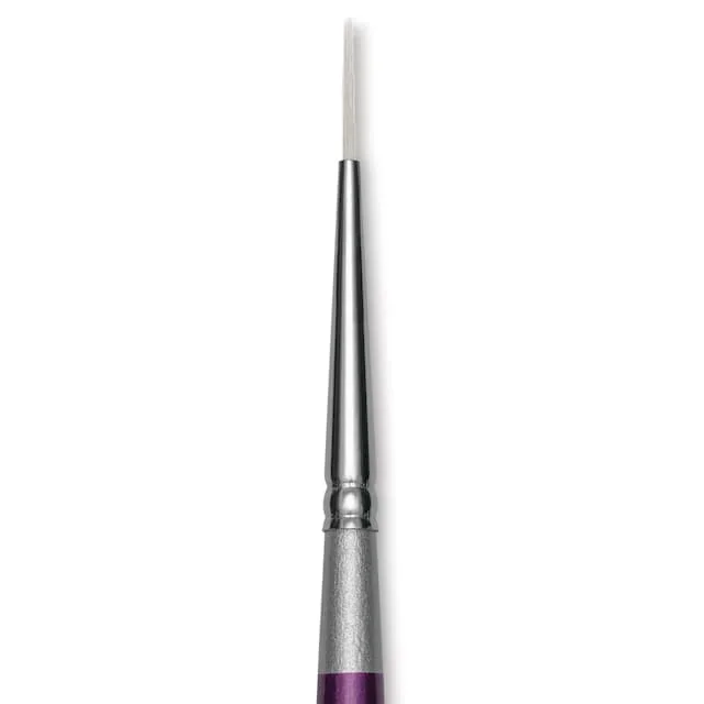 Silver Brush Silver Silk 88 Synthetic Brush – Short Handle, Monogram Liner, Size 20/0