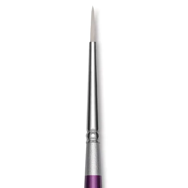 Silver Brush Silver Silk 88 Synthetic Brush – Short Handle, Round, Size 2