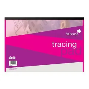 Silvine A3 Tracing Pad 63gsm 40 Sheets (Pack 5) – A3T