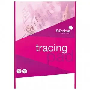 Silvine A4 Tracing Pad 63gsm 40 Sheets (Pack 6) – A4T